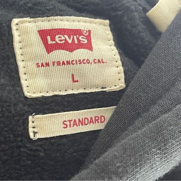 Levi’s Strauss & Co. Mens Graphic Fleece black Hoodie size Large - Picture 6 of 6